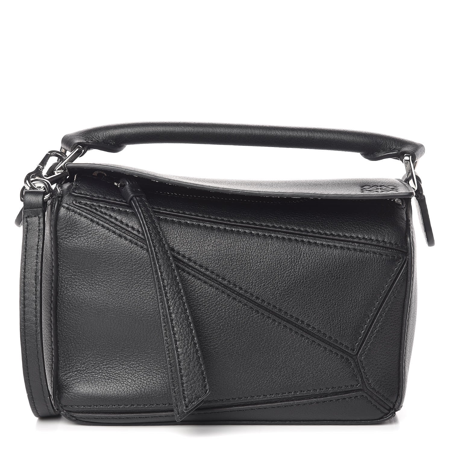 Loewe Calfskin Mini Puzzle Bag Black 1 of 10