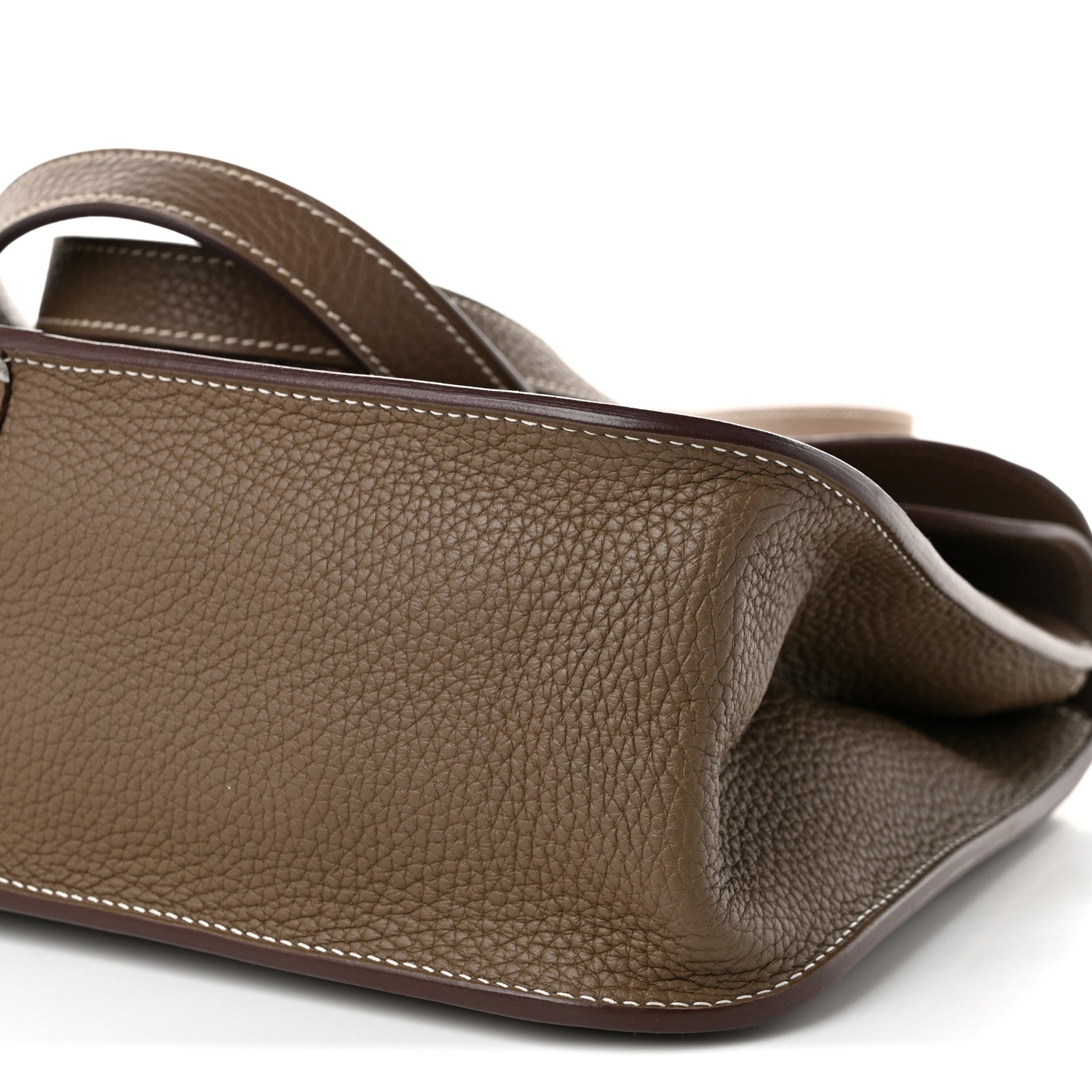 Hermes Taurillon Clemence Halzan 31 Etoupe 10 of 10