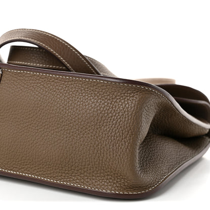 Hermes Taurillon Clemence Halzan 31 Etoupe 10 of 10