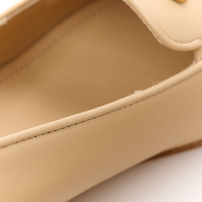 Chanel Lambskin Pearl CC Loafers 38.5 Black 10 of 12