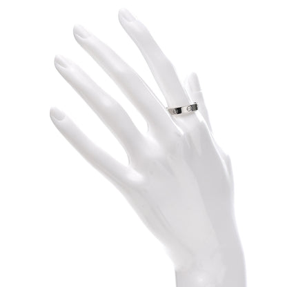 Cartier 18K White Gold 3.5mm LOVE Wedding Band Ring 58 8.25 2 of 5