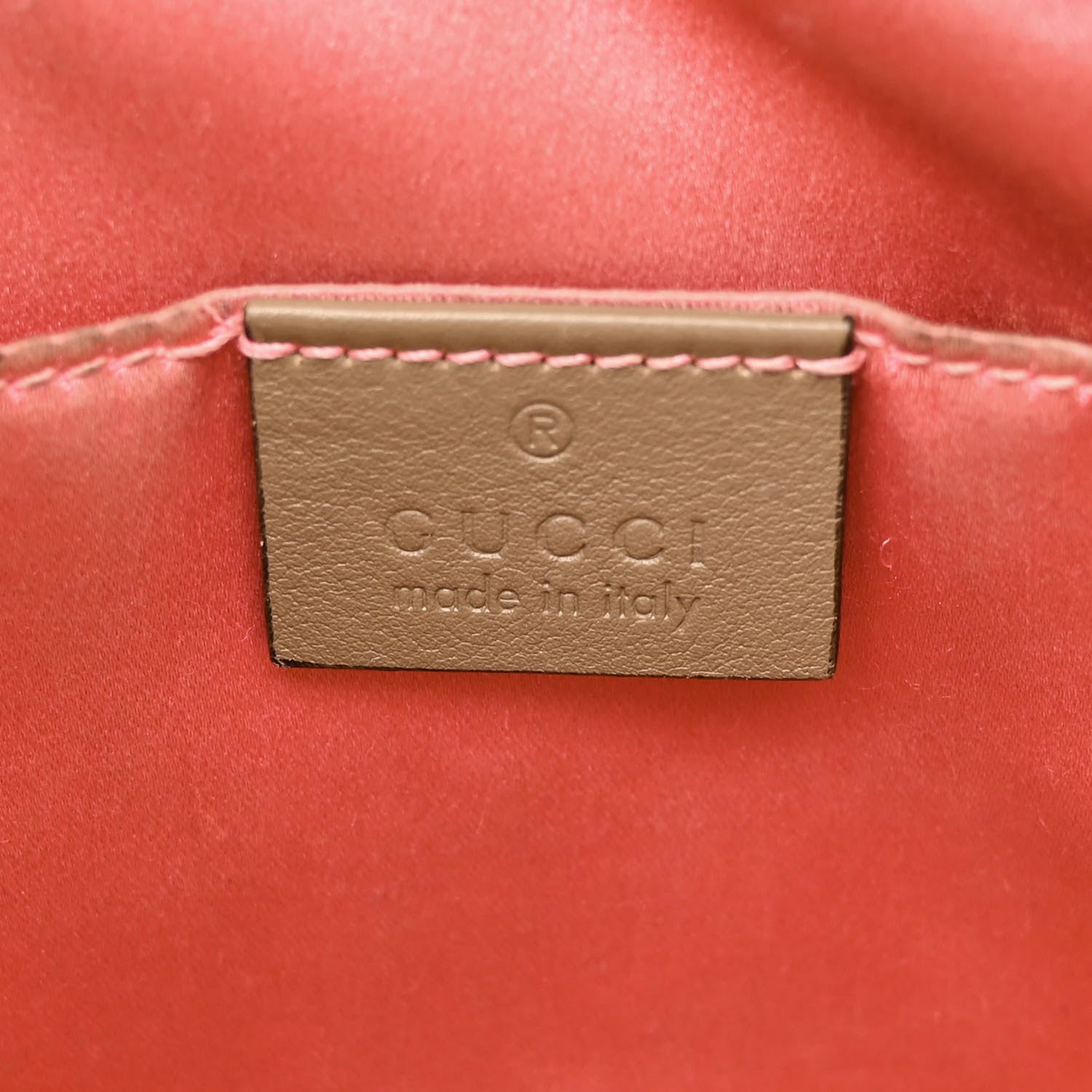 Gucci Velvet Matelasse Small GG Marmont Chain Shoulder Bag Taupe 6 of 14