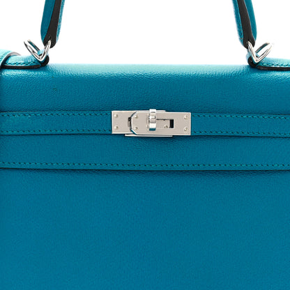 Hermes Chevre Mysore Kelly Sellier 25 Turquoise 8 of 14