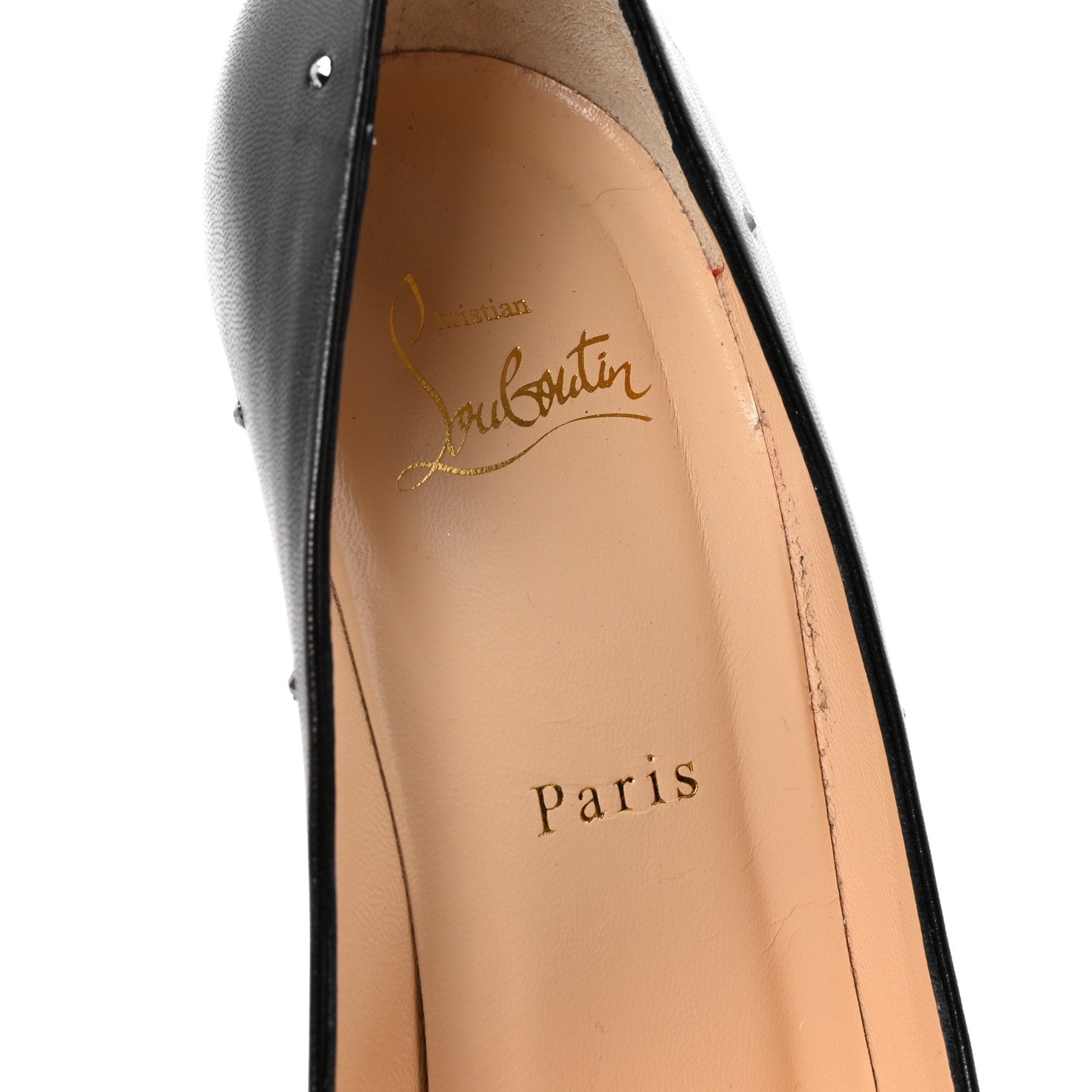 Christian Louboutin Kid Degrastrasss 100 Pumps 39.5 Hematite Black 8 of 9