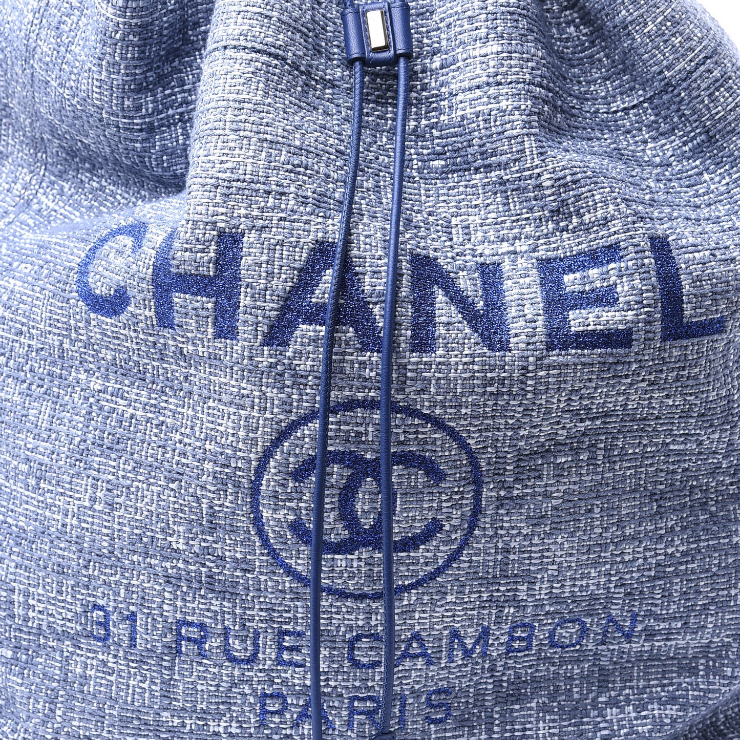 Canvas Large Deauville Backpack Blue