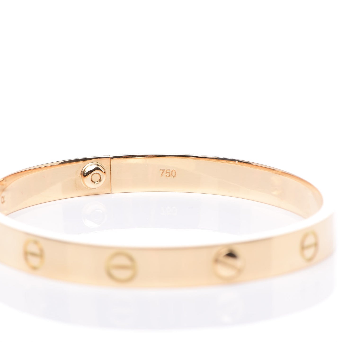 18K Yellow Gold LOVE Bracelet 17