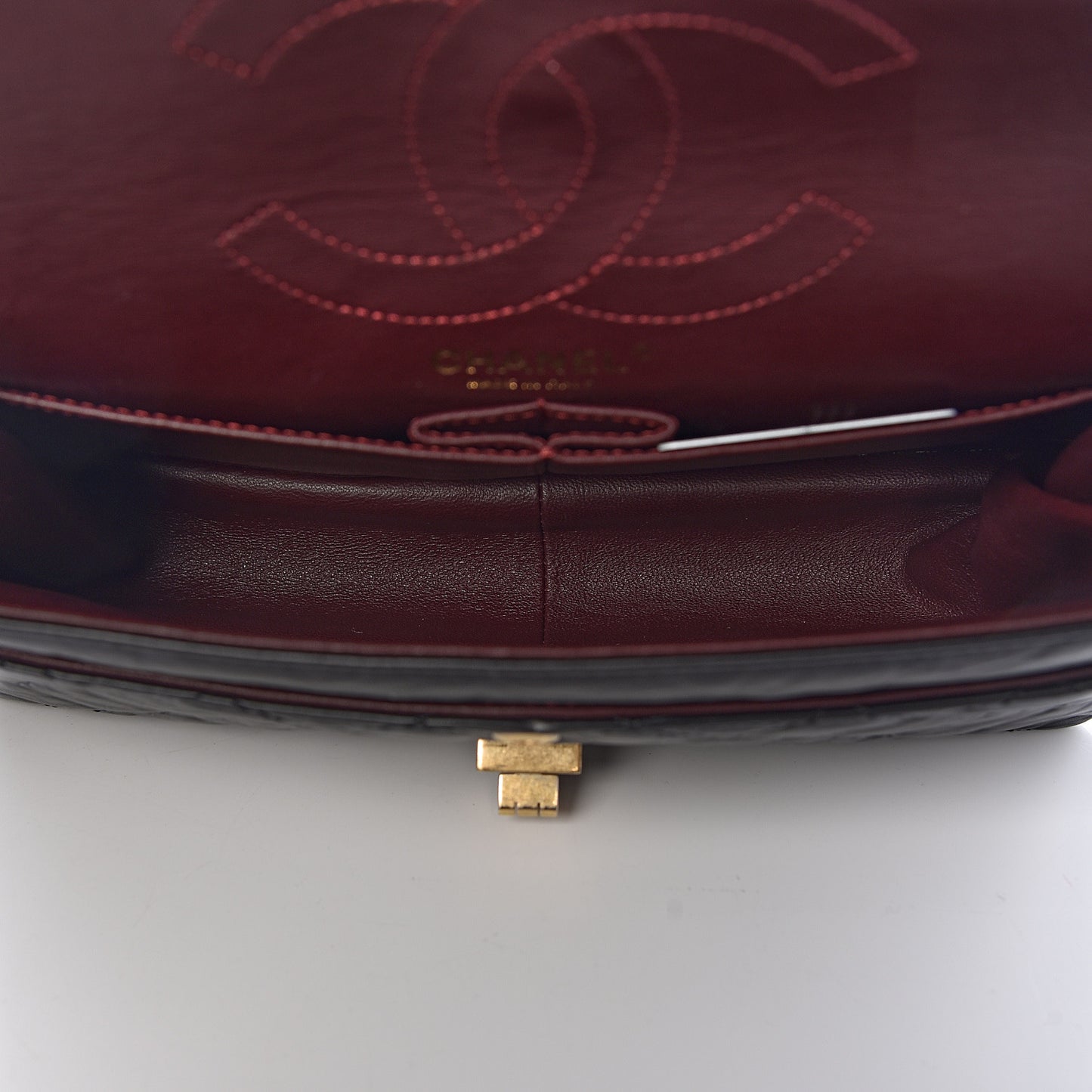 Aged Calfskin Quilted 2.55 Reissue 226 Flap Black