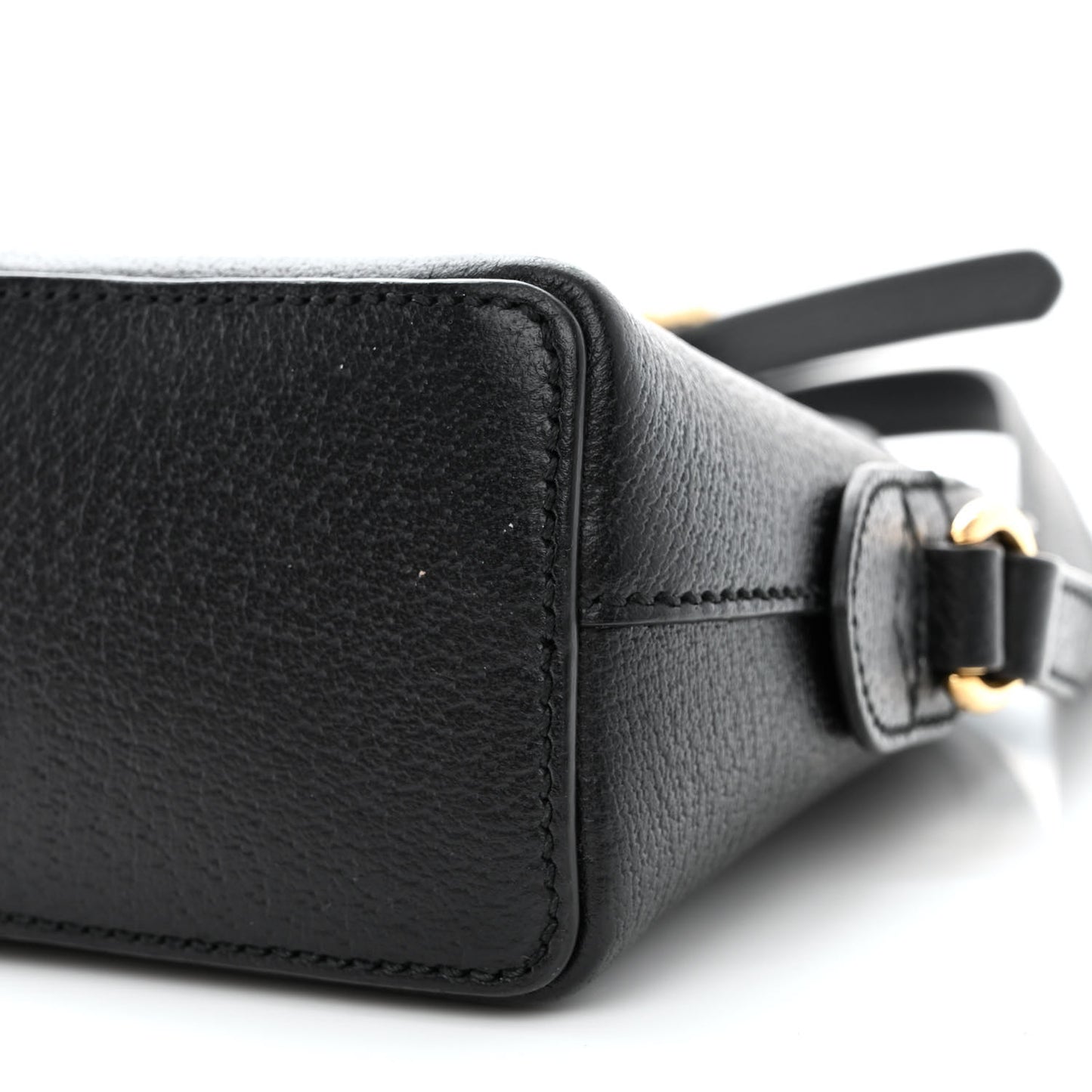 Calfskin GG Web Small Ophidia Dome Shoulder Bag Black