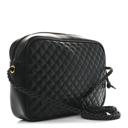 Gucci Calfskin Web Trapuntata Small GG Shoulder Bag Black 3 of 10