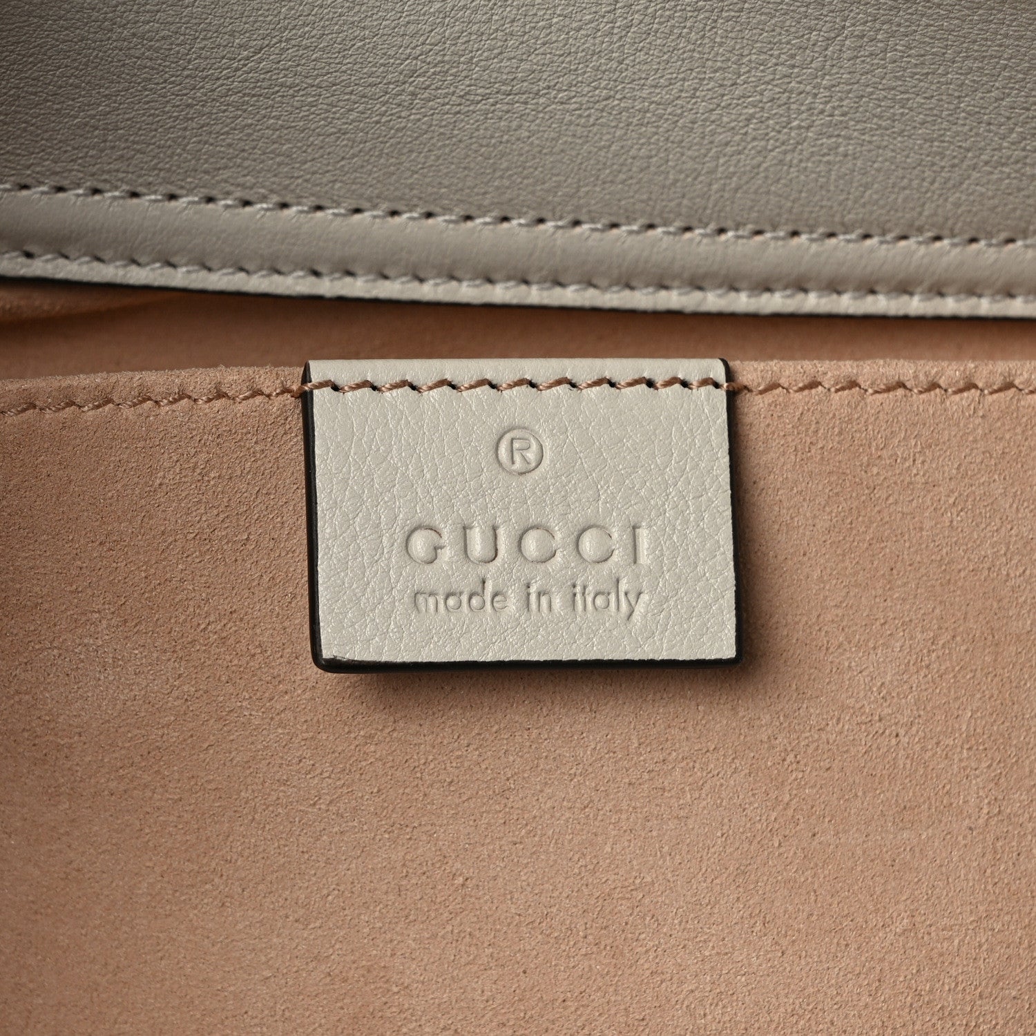 Gucci Wonka Grain Calfskin Small Diana Tote Bag Mystic White Orange Fluo 6 of 9