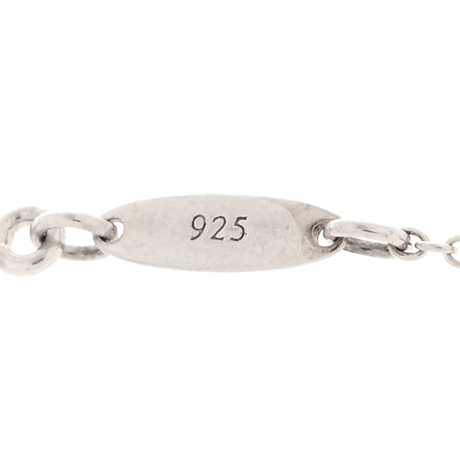 Tiffany Sterling Silver Elsa Peretti Letter A Pendant Necklace 6 of 7