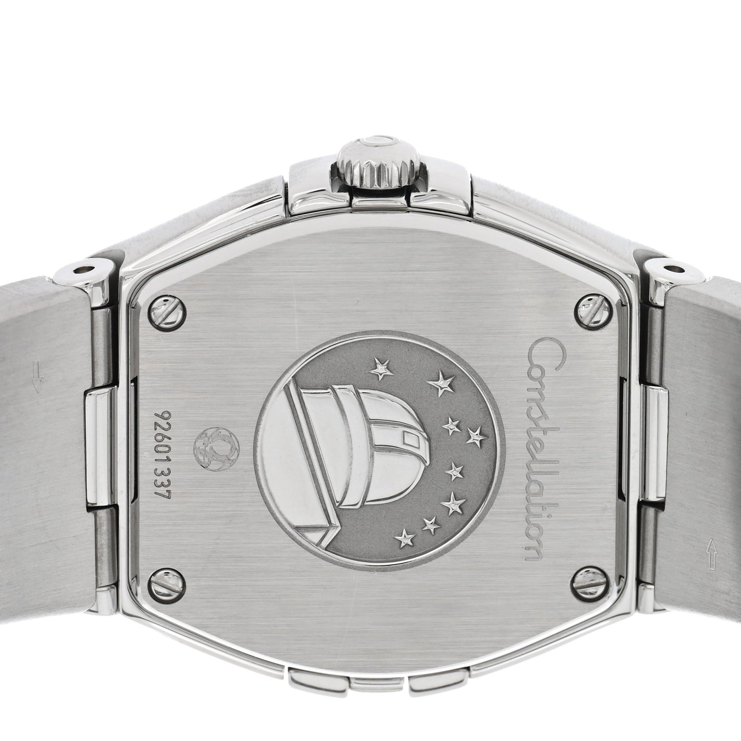 Stainless Steel Diamond Mother of Pearl 24mm Constellation Quartz Watch 123.10.24.60.55.001