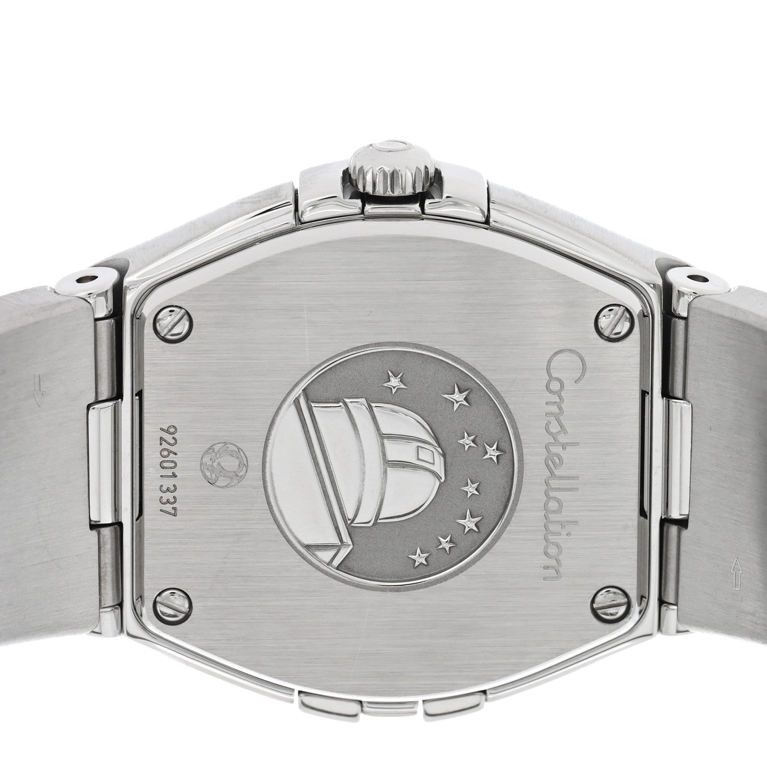 Omega Stainless Steel Diamond Mother of Pearl 24mm Constellation Quartz Watch 123.10.24.60.55.001 4 of 4
