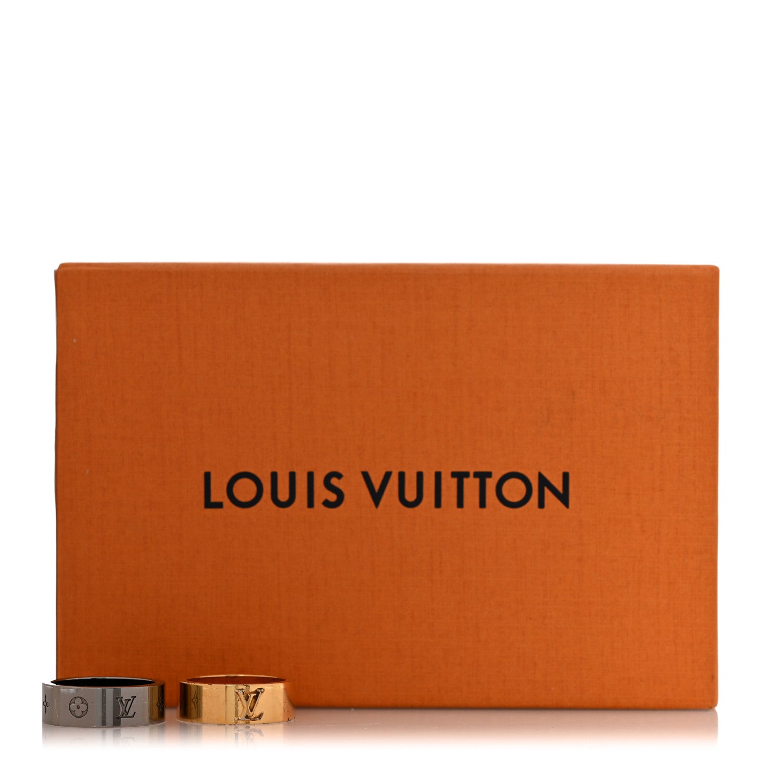 Louis Vuitton Metal LV Instinct Set of 2 Rings L 63 10.25 Silver