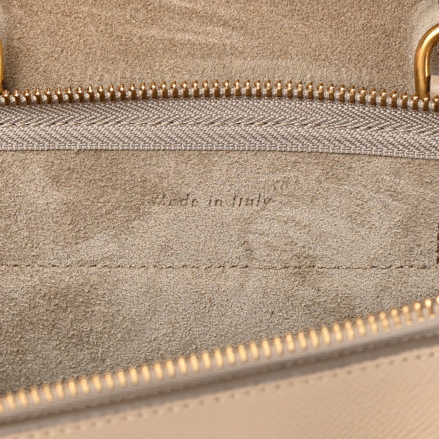 Grained Calfskin Nano Belt Bag Light Taupe