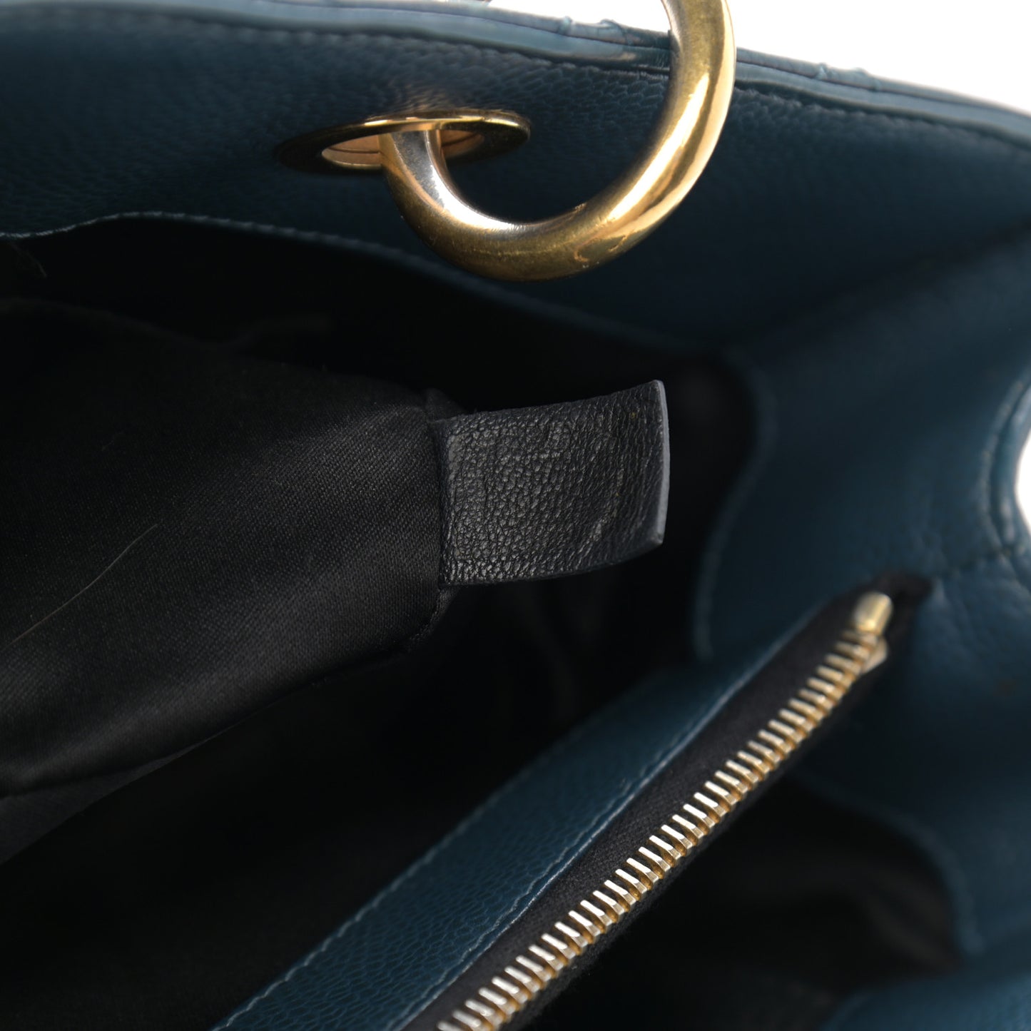 Caviar Quilted Grand Shopping Tote GST Dark Navy Blue