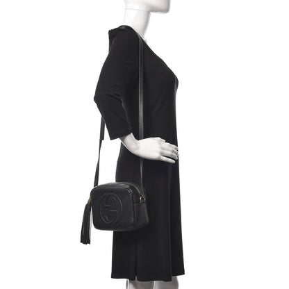 Gucci Pebbled Calfskin Small Soho Disco Bag Black 2 of 13