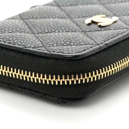 Chanel Caviar Quilted Classic Zipped Coin Purse Black 13 of 13