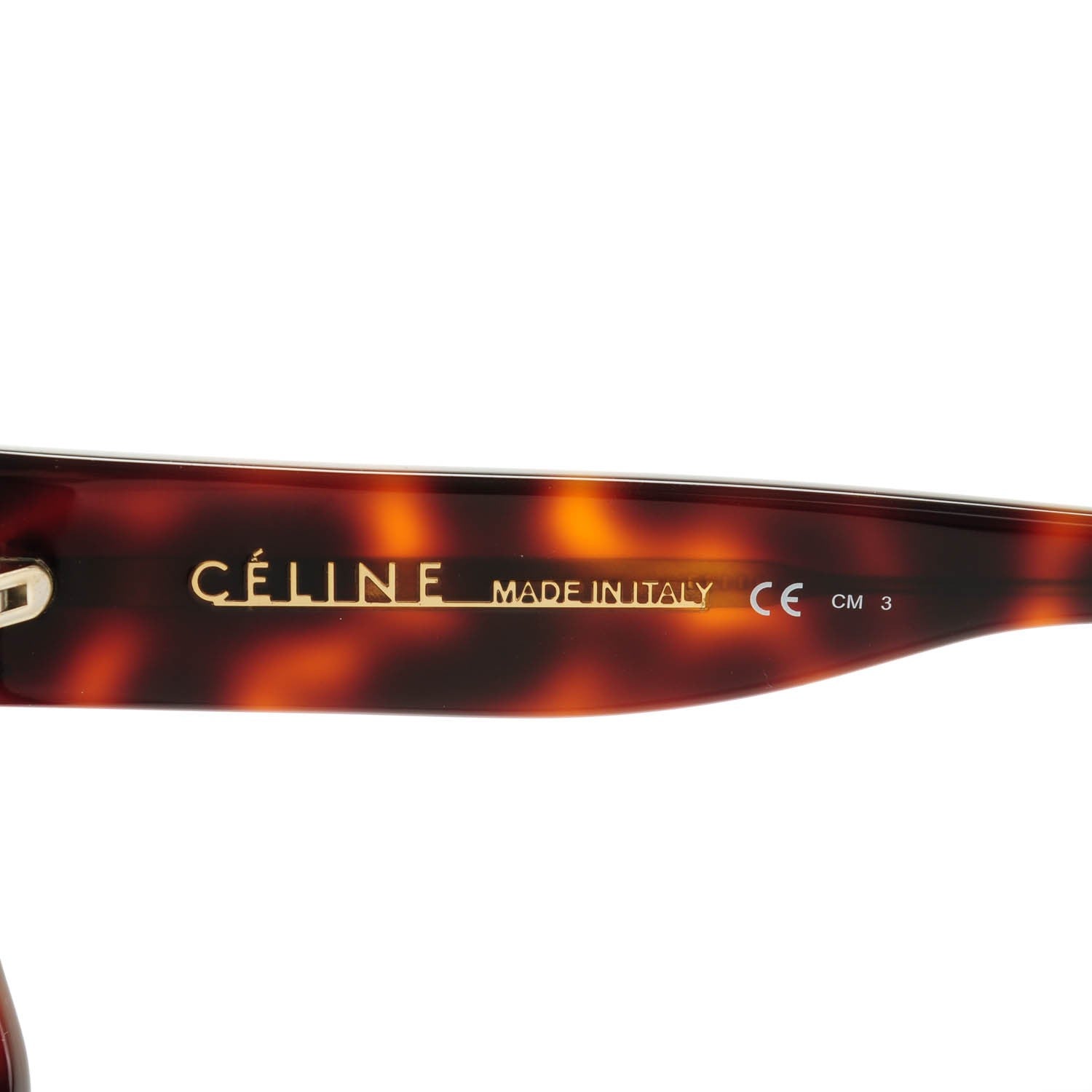 Celine Polarized ZZ Top Sunglasses CL 41756/S Havana 5 of 5