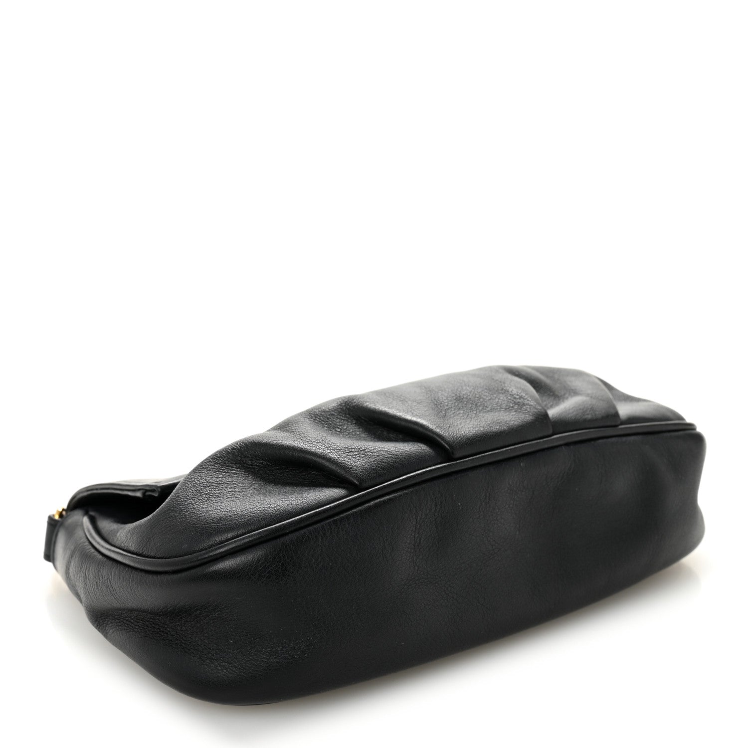 Fendi Vitello Flamingo Fendista Pouchette Crossbody Black 4 of 10