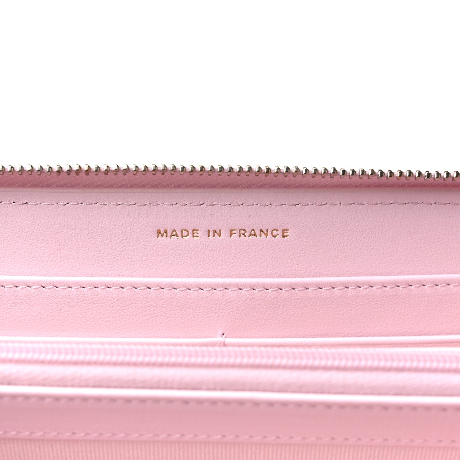 Chanel Caviar Quilted Large Gusset Zip Around Wallet Light Pink 7 of 11