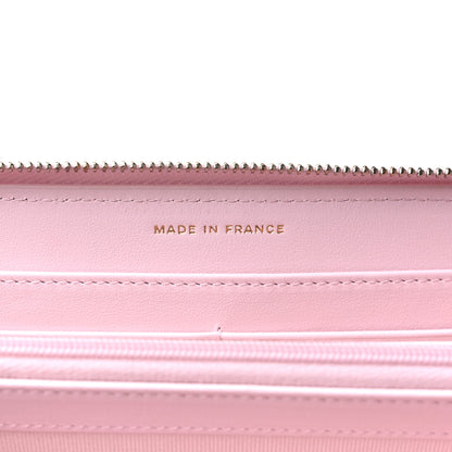 Chanel Caviar Quilted Large Gusset Zip Around Wallet Light Pink 7 of 11