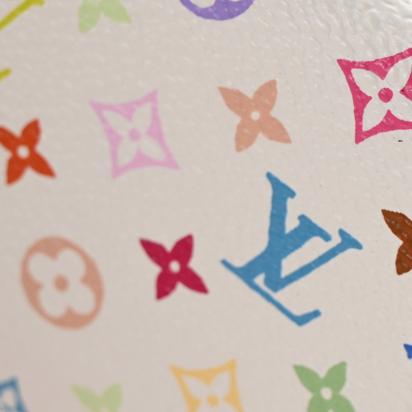 Monogram Multicolor Porte-Monnaie Plat Coin Purse White