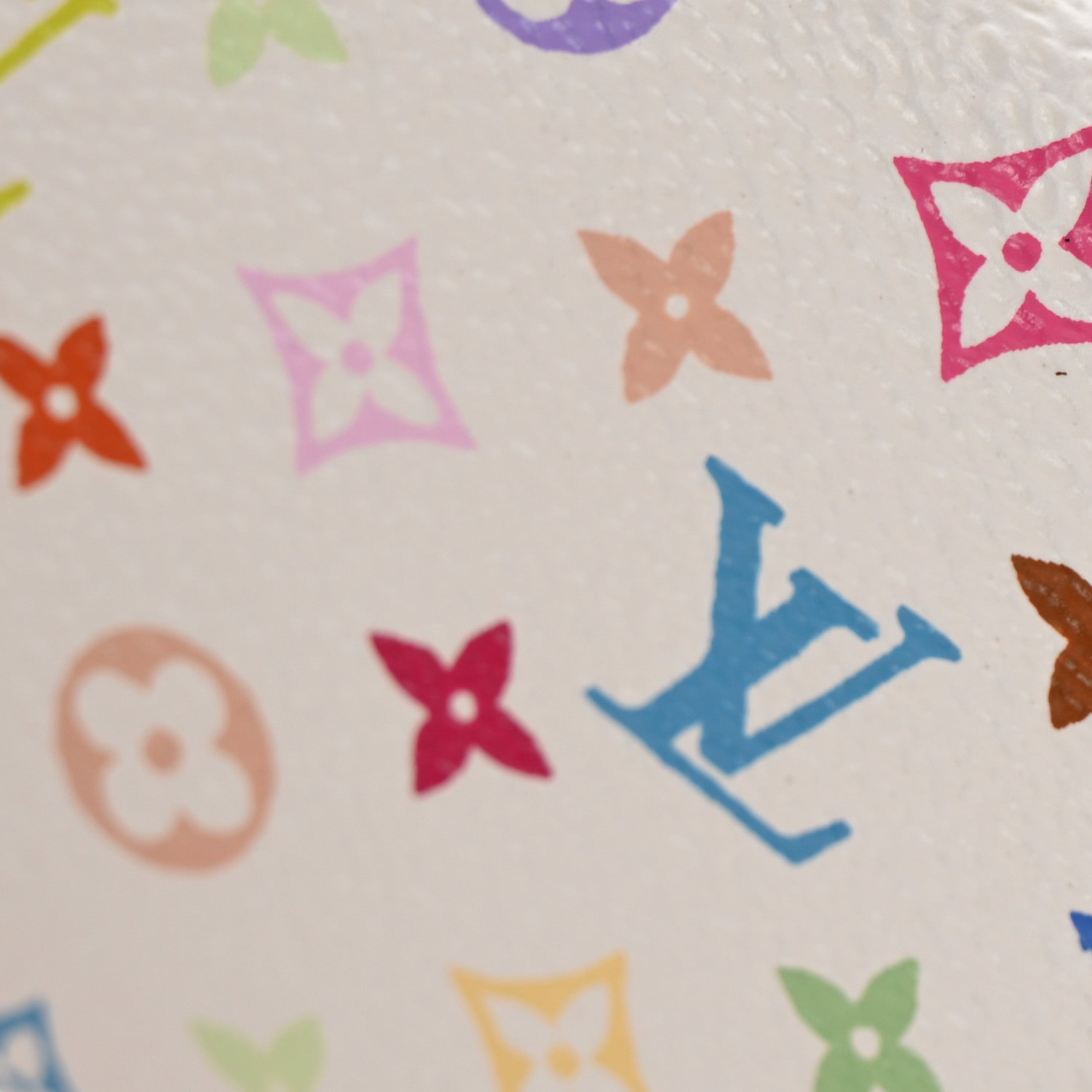 Louis Vuitton Monogram Multicolor Porte-Monnaie Plat Coin Purse White 9 of 9