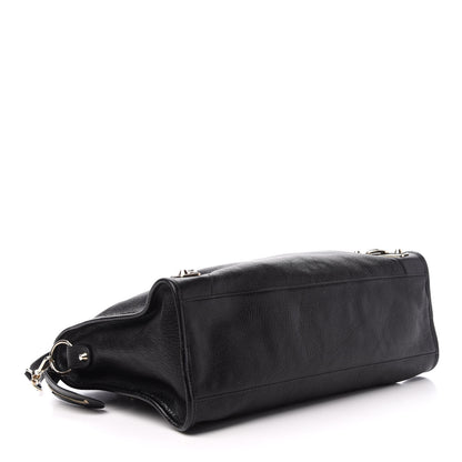 Balenciaga Chevre Gold Metallic Edge Hardware City Black 6 of 13