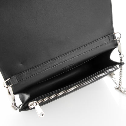 Givenchy Calfskin Cross Embellished Pandora Chain Wallet Black 5 of 6
