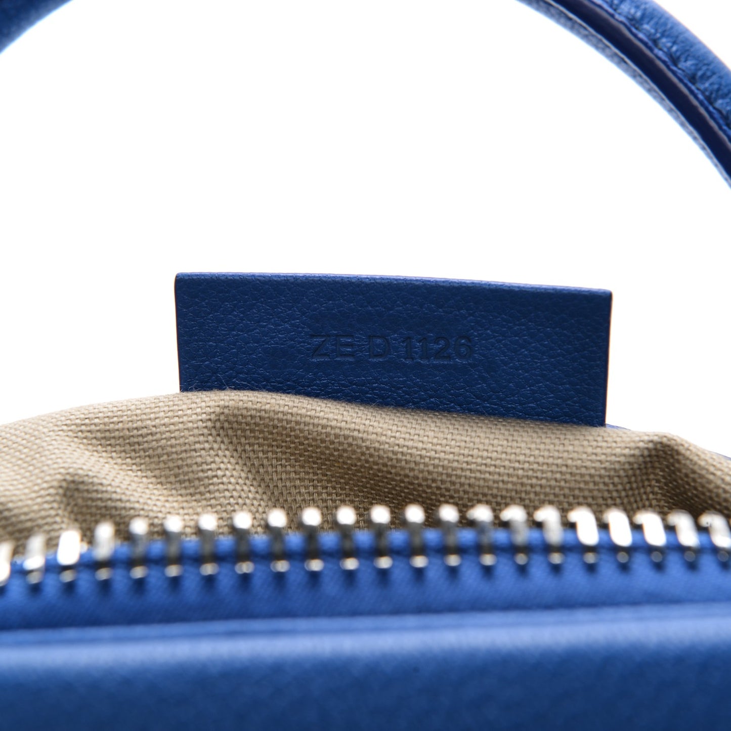 Sugar Goatskin Small Antigona Indigo Blue