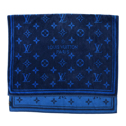 Louis Vuitton Cotton Monogram Beach Towel Blue 2 of 5