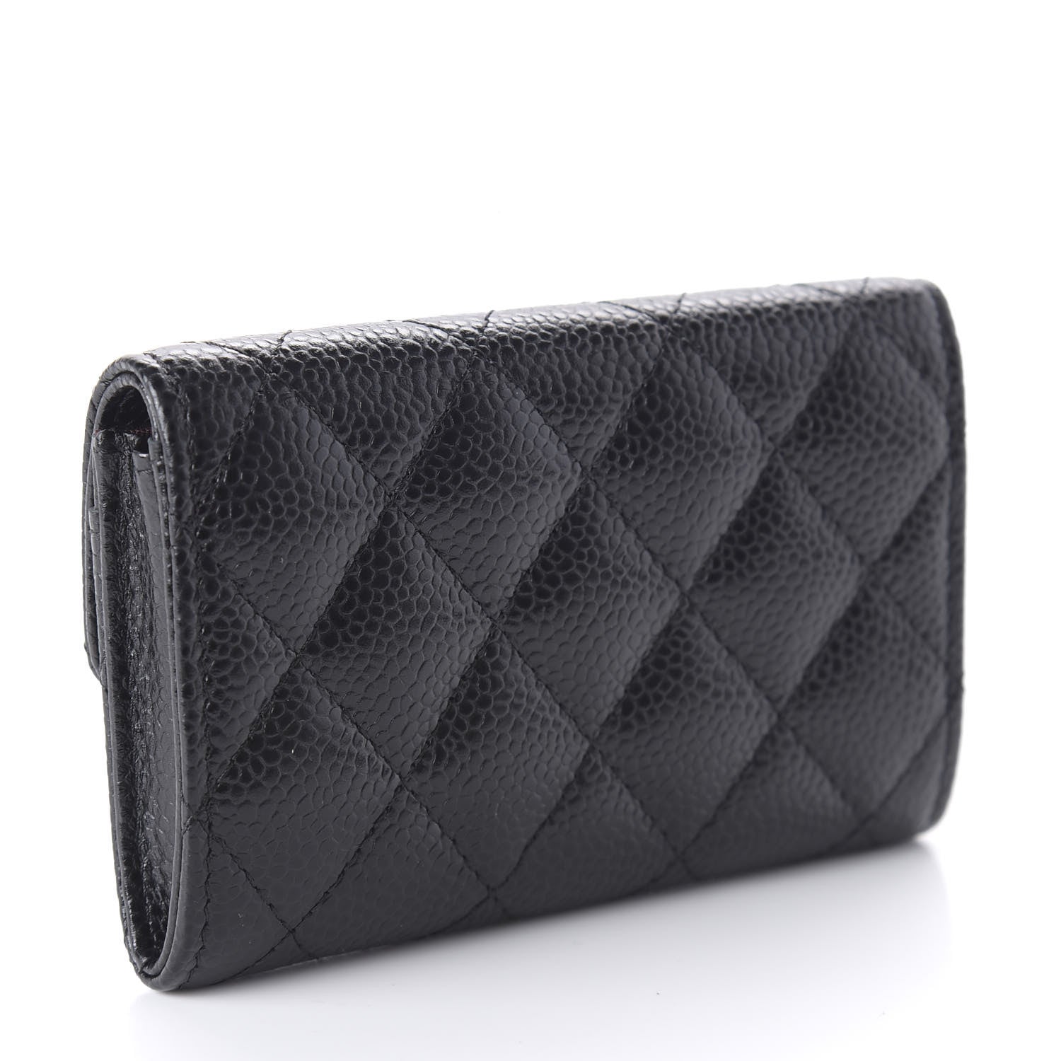 Chanel Caviar Quilted Flap Card Holder Black 3 of 12