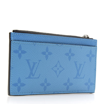 Louis Vuitton Taigarama Coin Card Holder Blue Lagoon 3 of 7