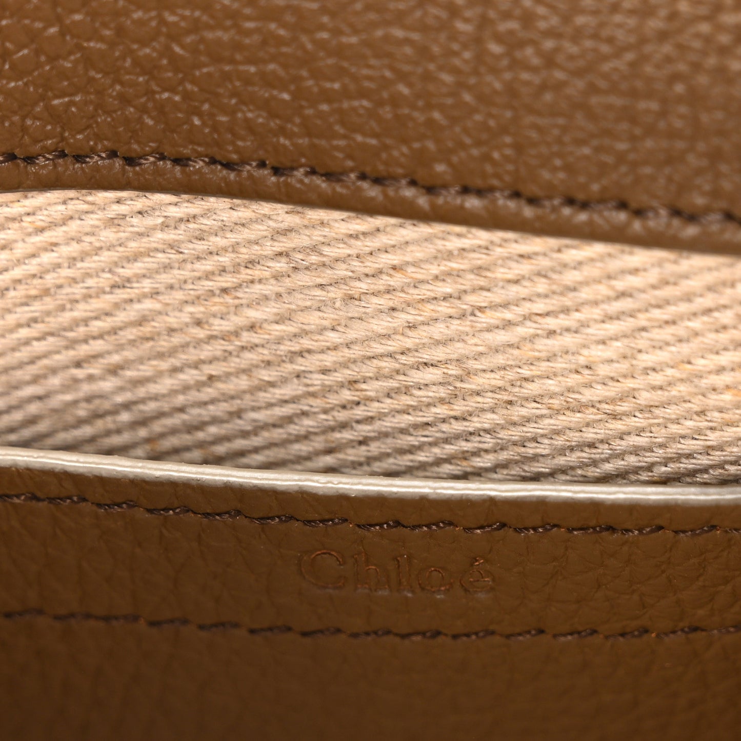 Grained Calfskin Small Marcie Saddle Bag Dark Khaki