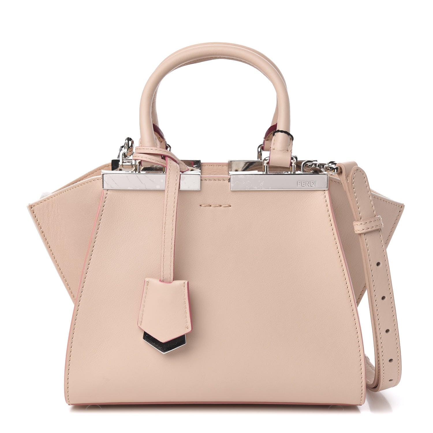 Fendi Vitello Dolce Mini 3Jours Tote Plaster 1 of 11