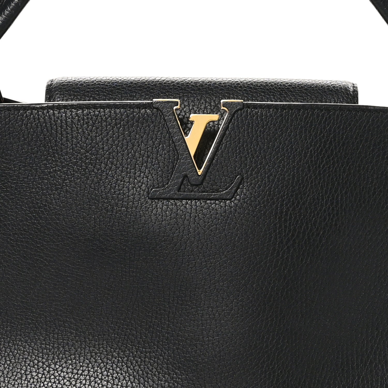 Louis Vuitton Taurillon Capucines MM Cobalt Fuchsia 8 of 10