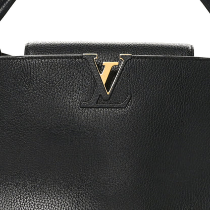 Louis Vuitton Taurillon Capucines MM Cobalt Fuchsia 8 of 10