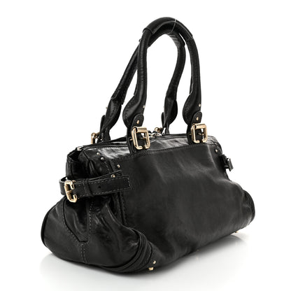 Chloe Calfskin Medium Paddington Capsule Satchel Bleu Nuit 3 of 11