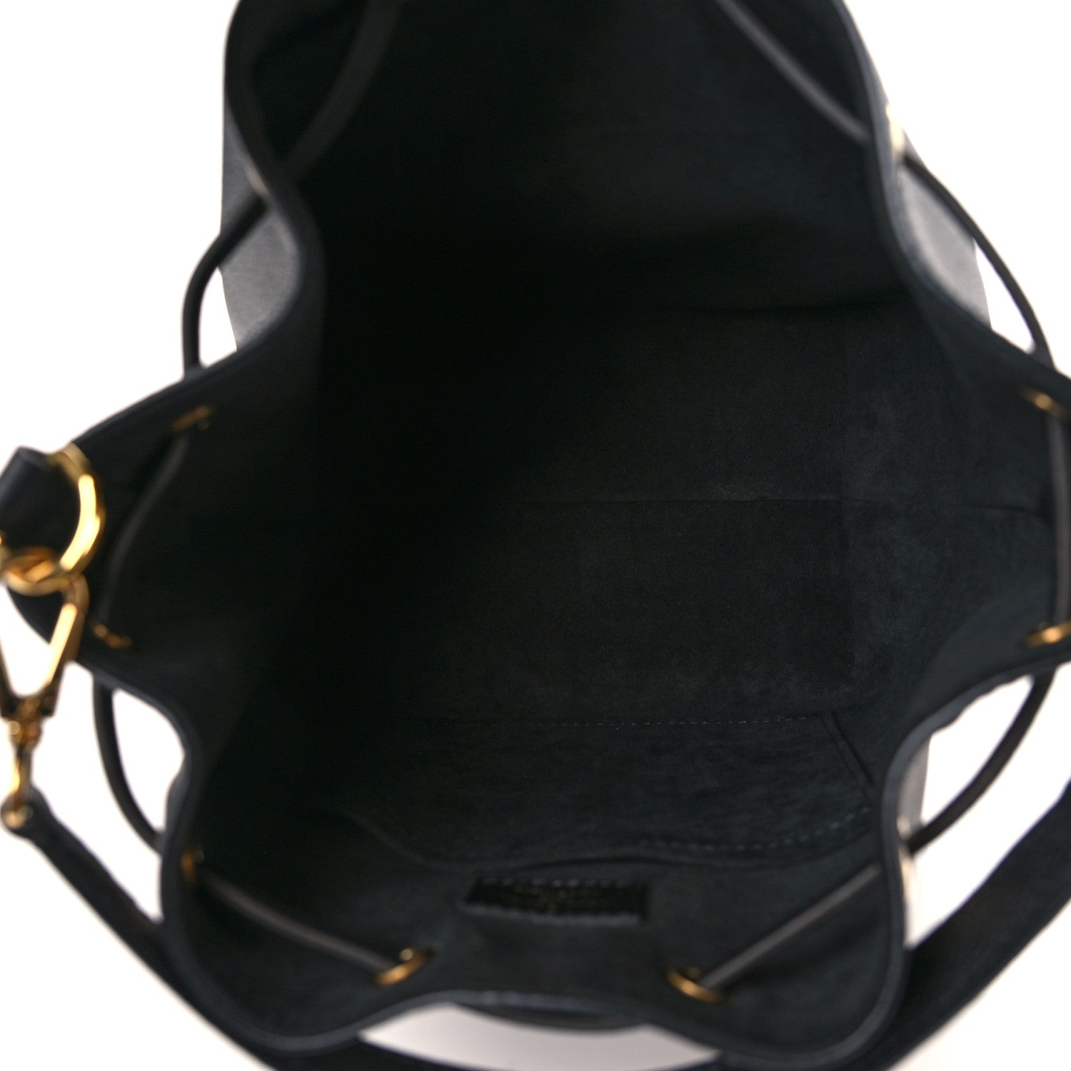 Louis Vuitton Calfskin Lockme Bucket MM Black 5 of 8