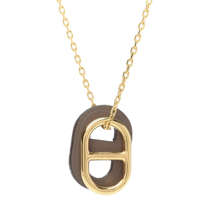 Hermes Swift O'Maillon Pendant Necklace Etoupe 4 of 8
