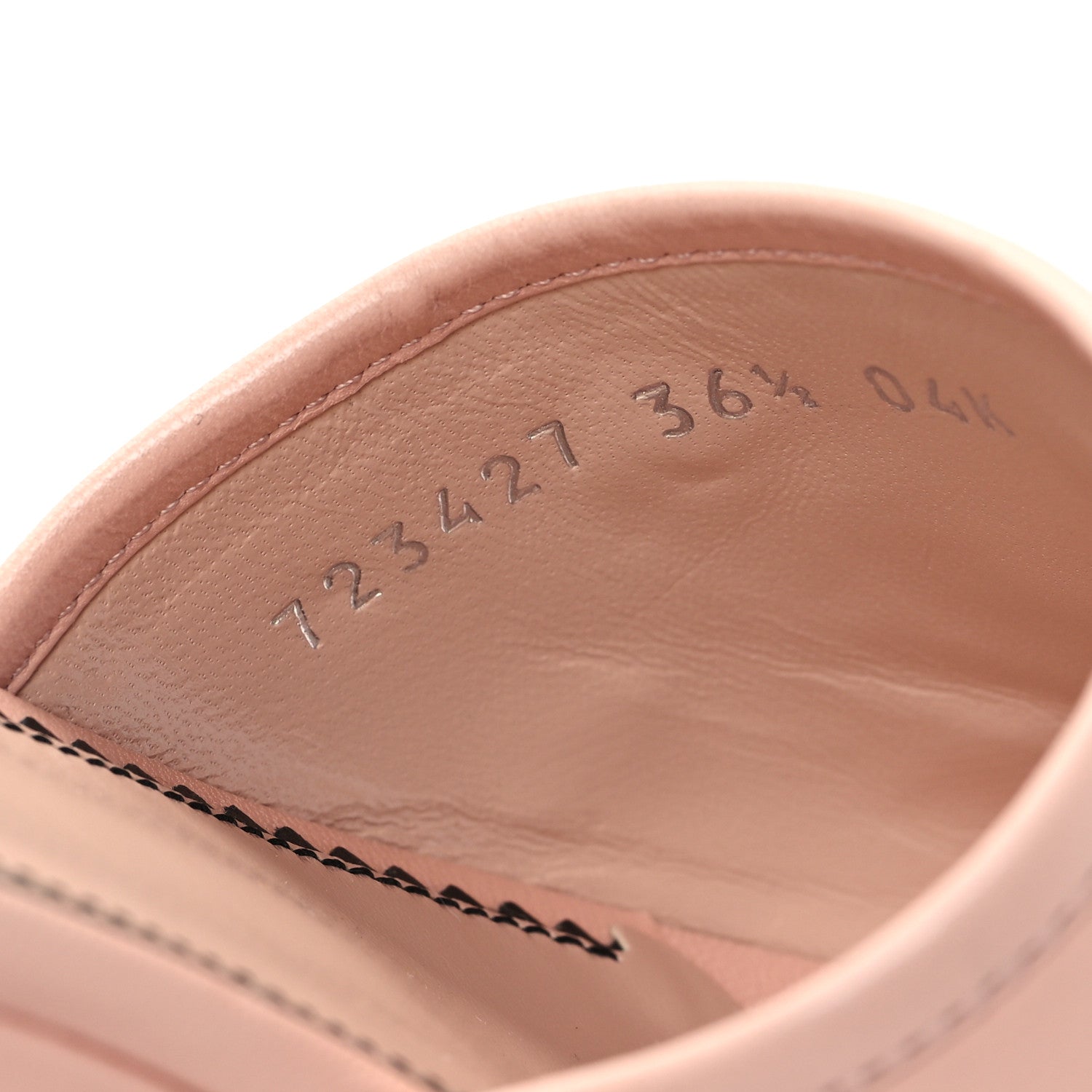 Gucci Malaga Kid Interlocking G Studs 25/85mm Platform Sandals 36.5 Perfect Pink 8 of 9