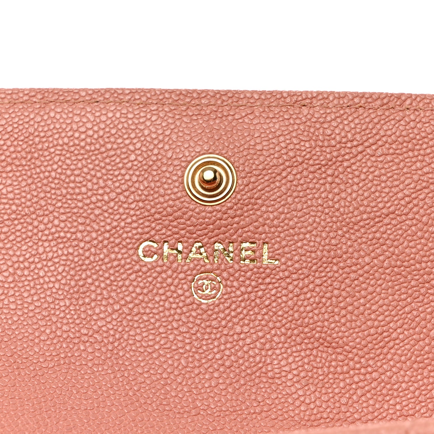 Caviar Quilted Large Boy Gusset Flap Wallet Rose Claire