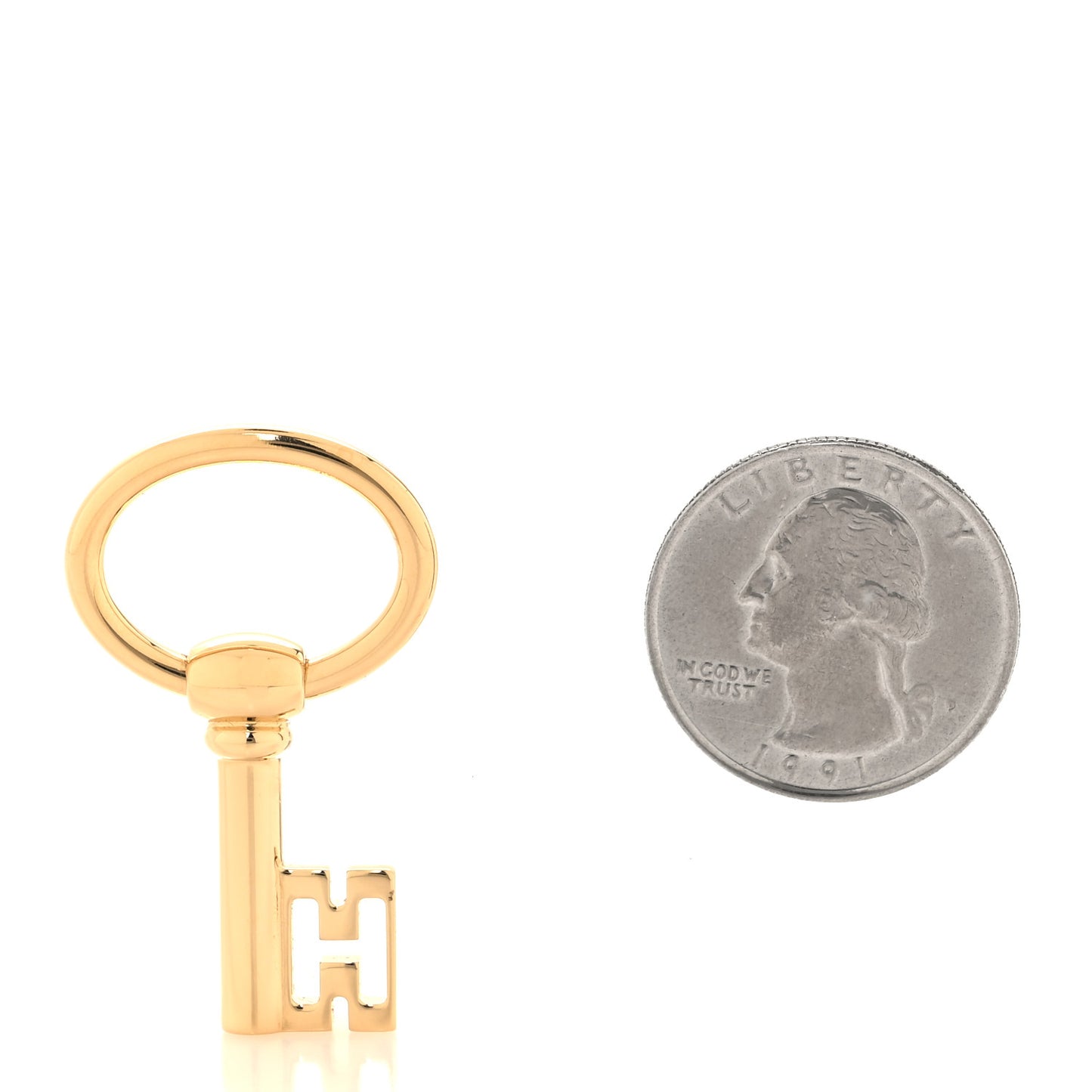 Permabrass Curiosite Cle H Charm