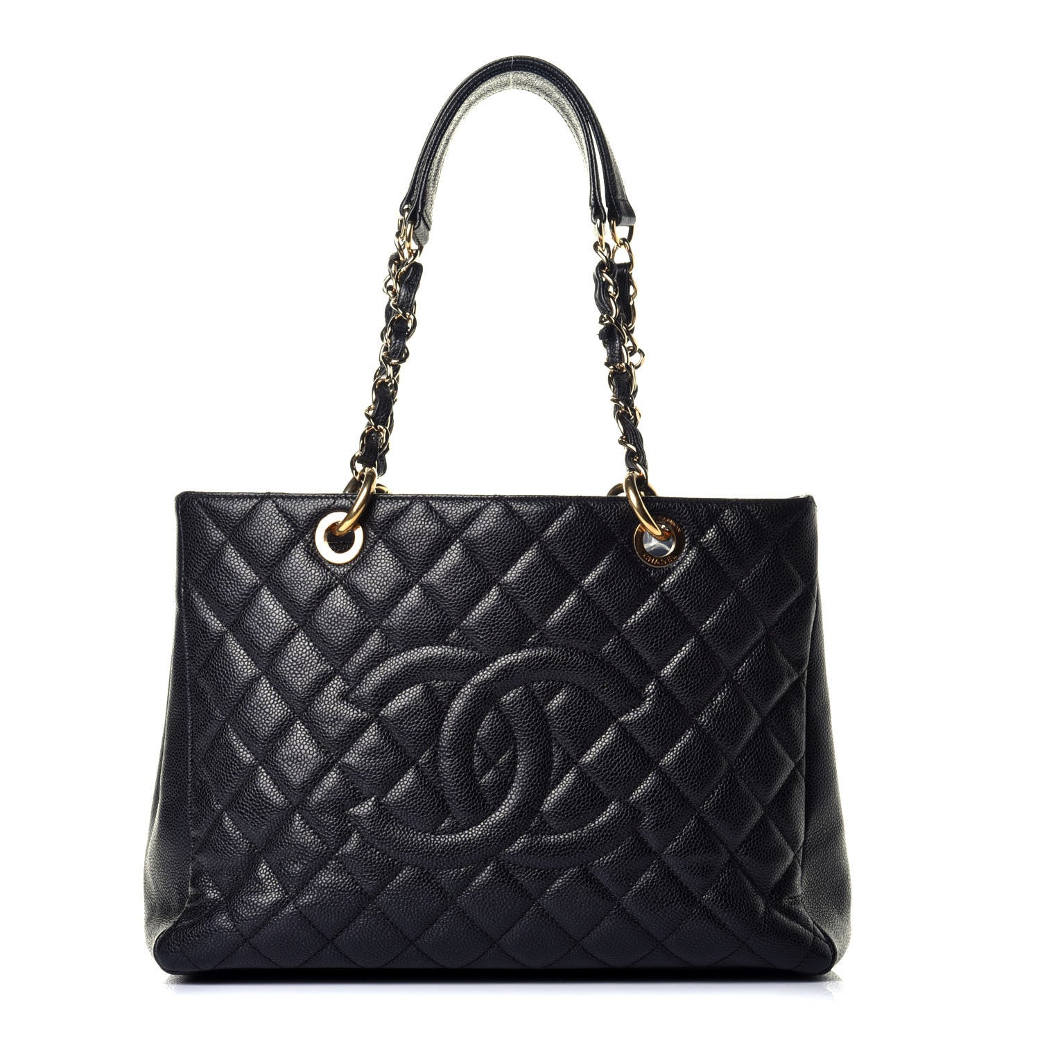 Chanel Caviar Quilted Grand Shopping Tote GST Black 1 of 10
