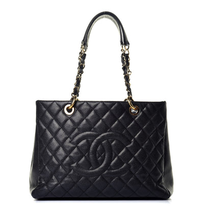 Chanel Caviar Quilted Grand Shopping Tote GST Black 1 of 10