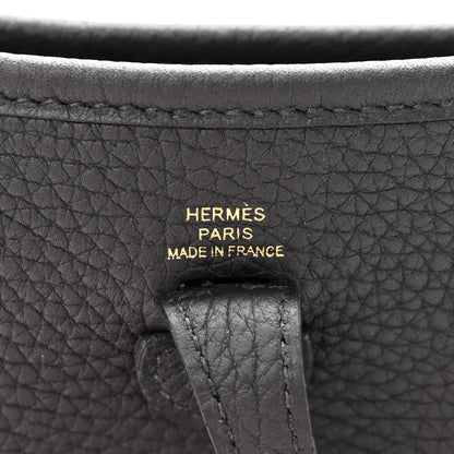 Hermes Taurillon Clemence Evelyne TPM Black 6 of 11