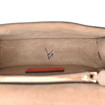 Valentino Garavani Grained Calfskin Small Rockstud Flap Crossbody Bag Poudre 5 of 15