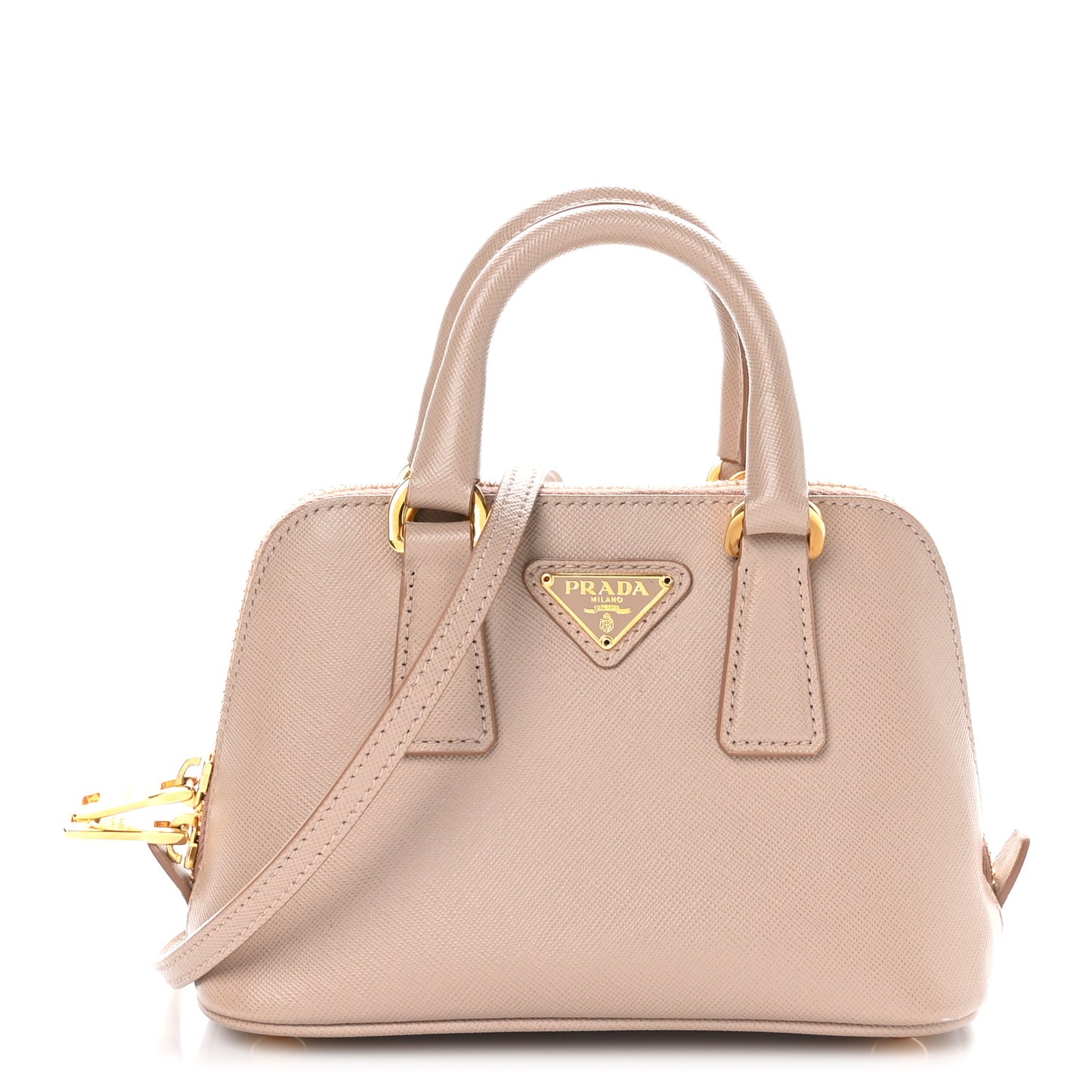 Saffiano Lux Mini Promenade Tote Cammeo