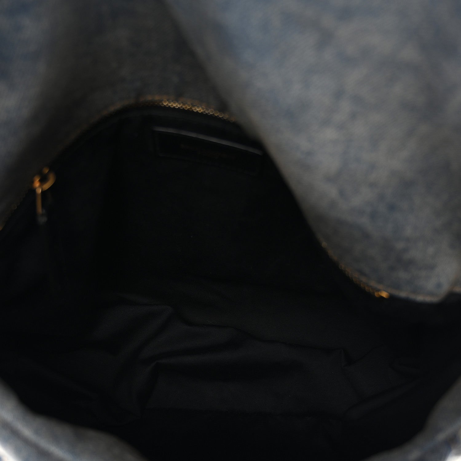 Saint Laurent Denim Quilted Medium Loulou Puffer Monogram Chain Satchel Blue Cinnamon 5 of 10